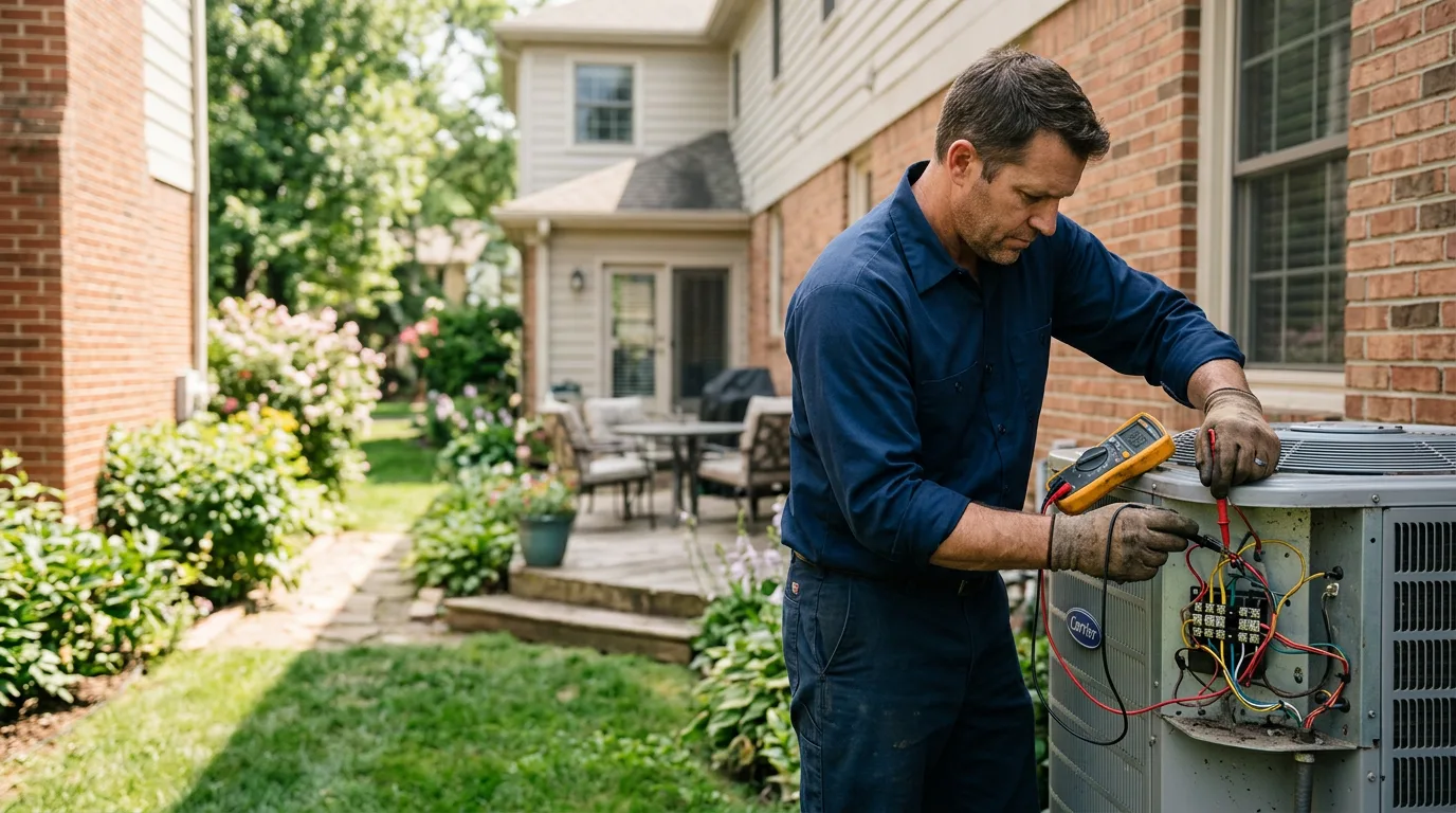 HVAC technician working near Monaca, PA